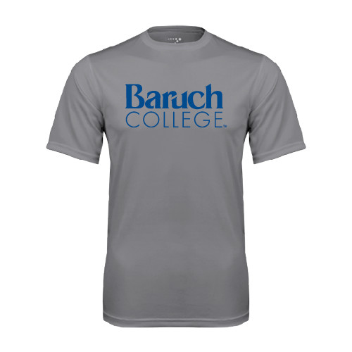 College Grey Concrete Performance Tee-Official Logo