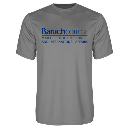 College Grey Concrete Performance Tee-School of Public Affairs