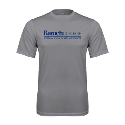 College Grey Concrete Performance Tee-Weissman School of Arts