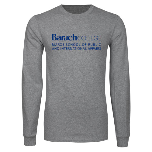 College Grey Long Sleeve T Shirt-School of Public Affairs