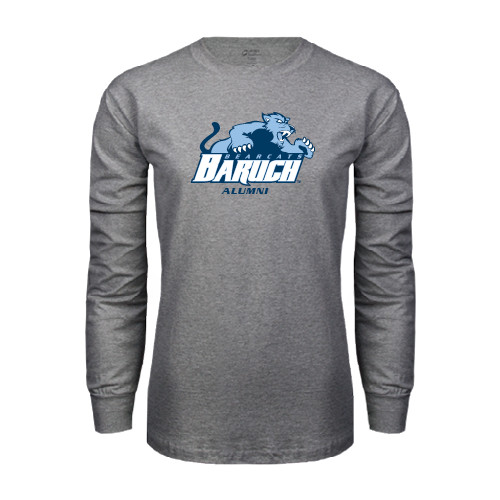 College Grey Long Sleeve T Shirt-Alumni