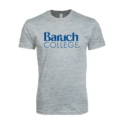 College Next Level Heather Grey SoftStyle T Shirt-Official Logo