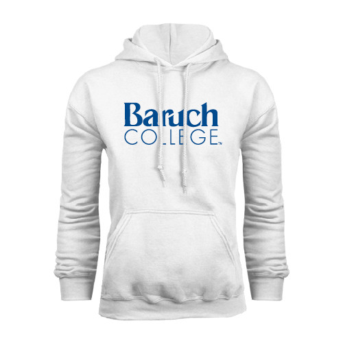 College White Fleece Hoodie-Official Logo
