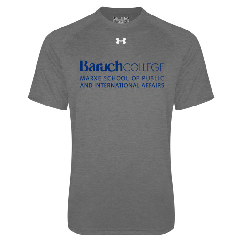 College Under Armour Carbon Heather Tech Tee-School of Public Affairs