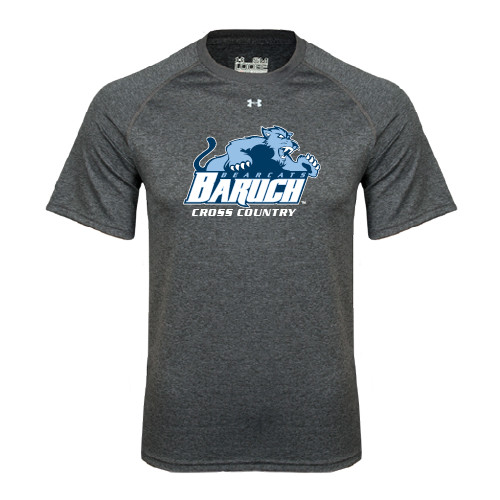 College Under Armour Carbon Heather Tech Tee-Cross Country