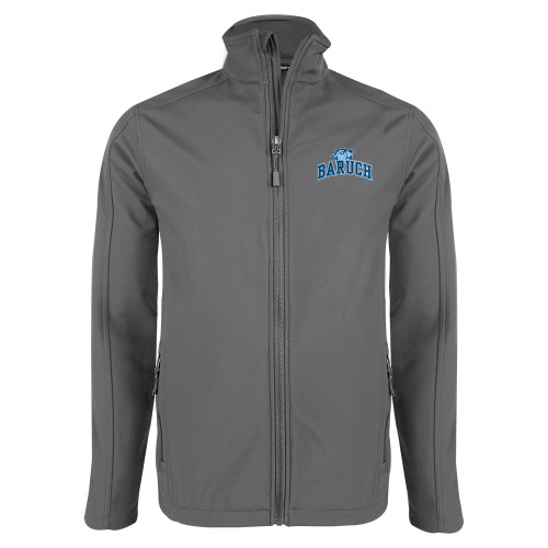 College Charcoal Softshell Jacket-Baruch Arched