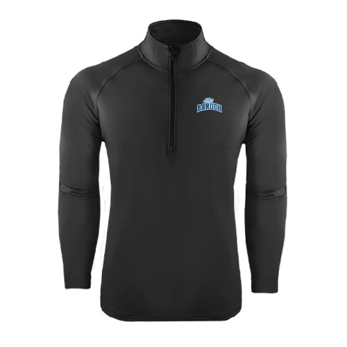 College Sport Tek Charcoal Sport Wick Stretch 1/2 Zip Pullover-Baruch Arched