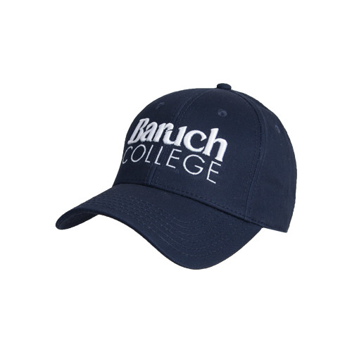 College Navy Structured Adjustable Pro Style Hat-Official Logo
