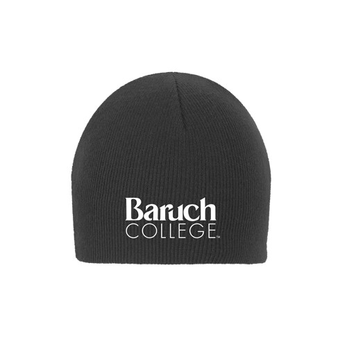 College Charcoal Knit Beanie-Official Logo
