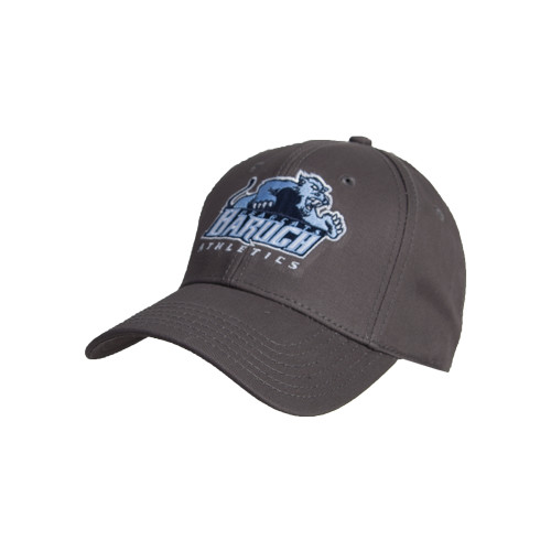 College Charcoal Structured Adjustable Pro Style Hat-Baruch Athletics