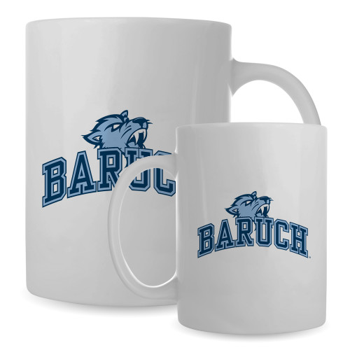 College Full Color White Mug 15oz-Baruch Arched