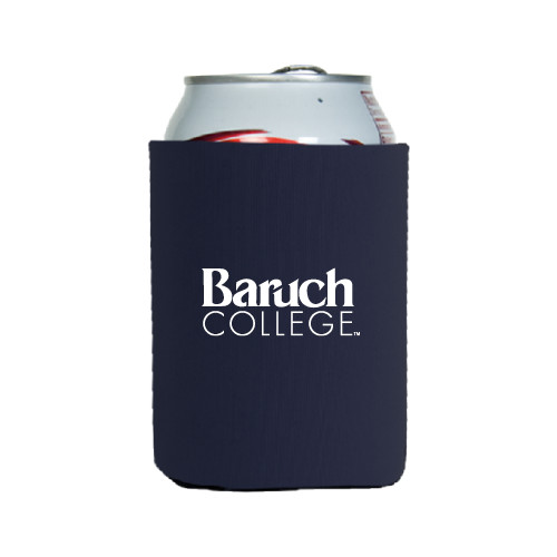 College Neoprene Navy Can Holder-Official Logo