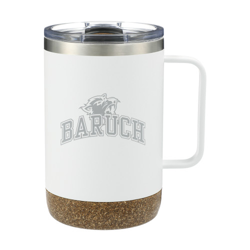Valhalla Vacuum Insulated Camp White Mug 14oz-Baruch Arched Engraved