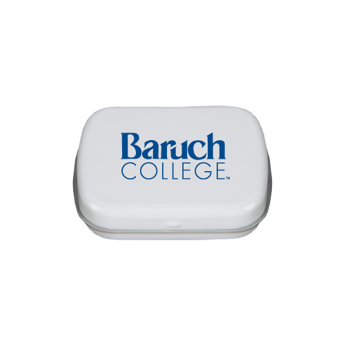 College White Rectangular Peppermint Tin-Official Logo