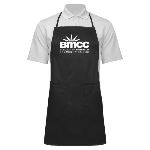 Full Length Black Apron-BMCC Stacked
