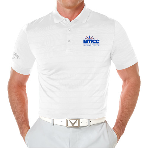 Callaway White Opti Vent Polo-BMCC Stacked