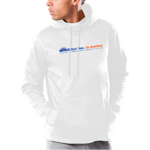 Under Armour White Armour Fleece Hoodie-Start Here Go Anywhere