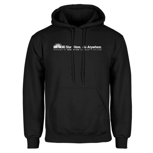 Black Fleece Hoodie-Start Here Go Anywhere