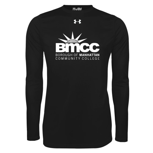 Under Armour Black Long Sleeve Tech Tee-BMCC Stacked