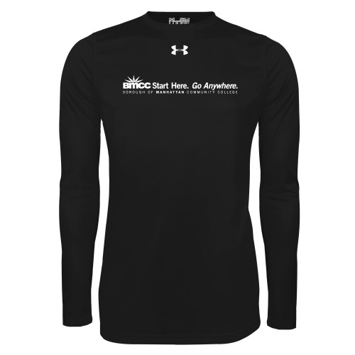 Under Armour Black Long Sleeve Tech Tee-Start Here Go Anywhere