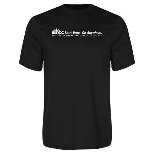 Black Performance Tee-Start Here Go Anywhere