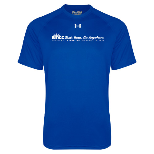 Borough of Manhattan Under Armour Royal Tech Tee-Start Here Go Anywhere
