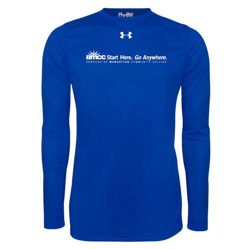 Under Armour Royal Long Sleeve Tech Tee-Start Here Go Anywhere