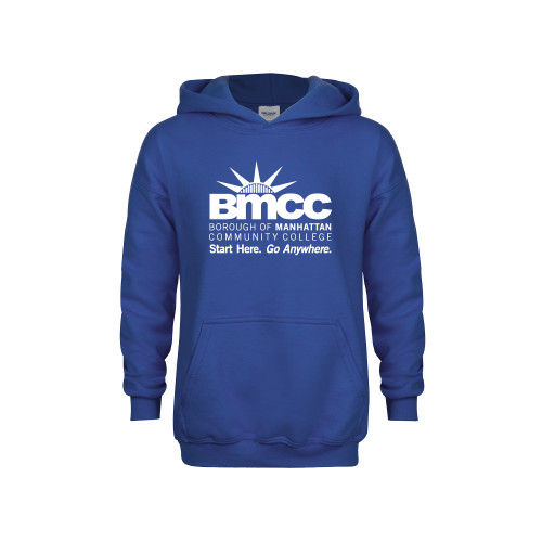 Youth Royal Fleece Hoodie-BMCC Start Here Go Anywhere