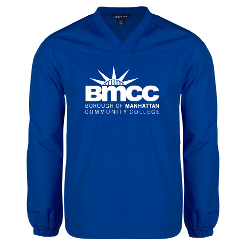 Royal V Neck Raglan Windshirt-BMCC Stacked