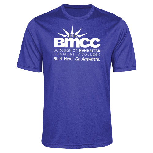 Royal Heather Performance Contender Tee-BMCC Start Here Go Anywhere