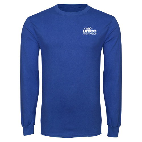 Royal Long Sleeve T Shirt-BMCC Stacked