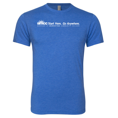 Next Level Royal Triblend Tee-Start Here Go Anywhere