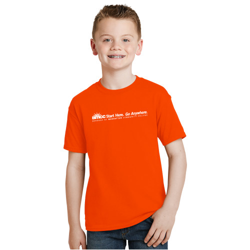 Youth Orange T Shirt-Start Here Go Anywhere