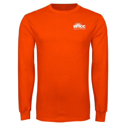 Orange Long Sleeve T-Shirt-BMCC Stacked