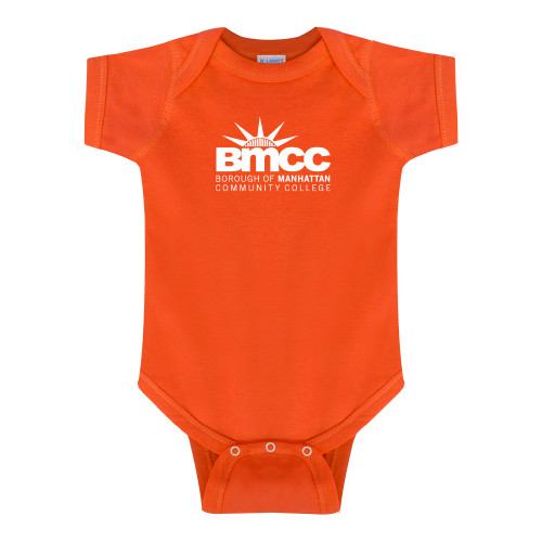 Orange Infant Onesie-BMCC Stacked