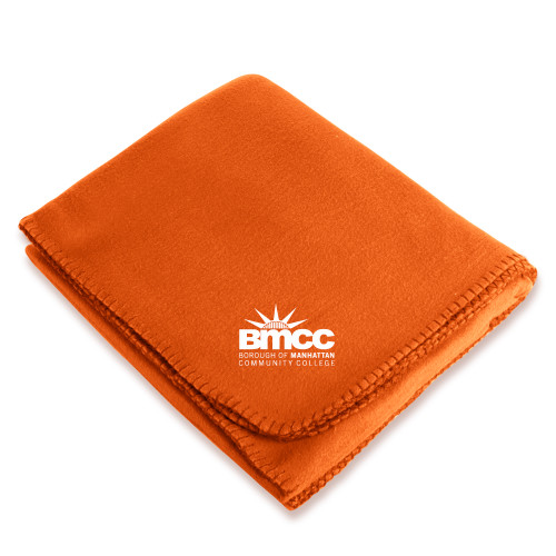 Orange Arctic Fleece Blanket-BMCC Stacked