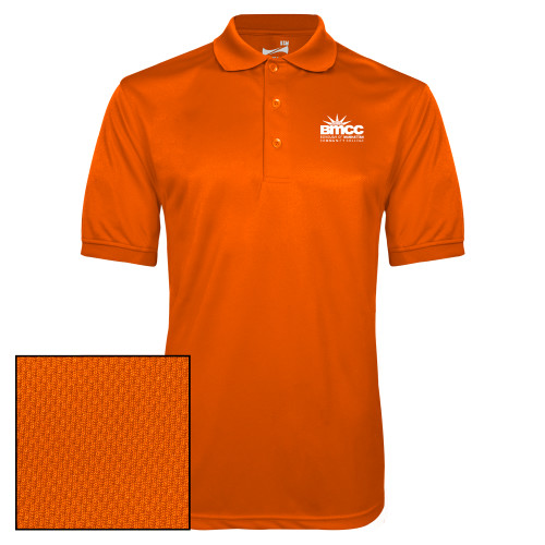 Orange Dry Mesh Polo-BMCC Stacked