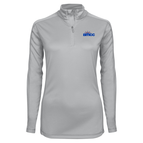 Syntrel Womens Platinum Interlock 1/4 Zip-BMCC