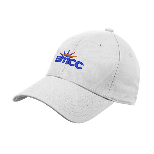White Structured Adjustable Pro Style Hat-BMCC
