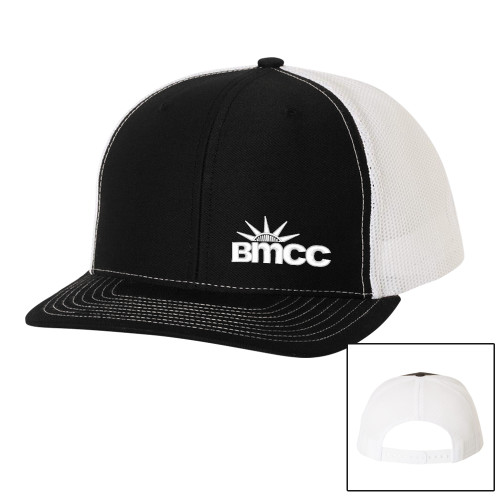 Richardson Black/White Trucker Hat-BMCC