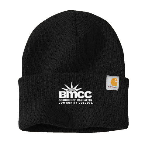 Carhartt Black Knit Beanie w/Cuff-BMCC Stacked