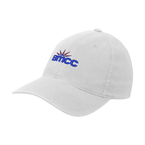 White Flexfit Structured Low Profile Hat-BMCC