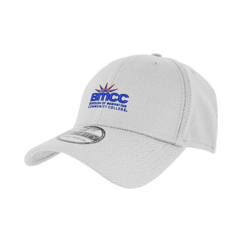 New Era White Diamond Era 39Thirty Stretch Fit Hat-BMCC Stacked