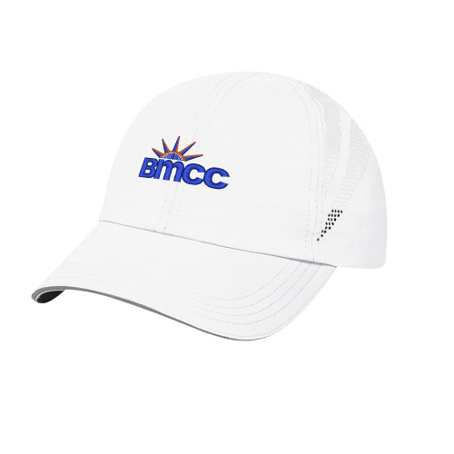 Womens White Performance Cap-BMCC