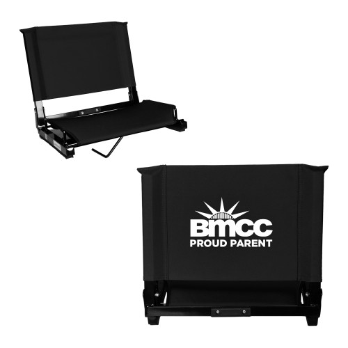 Stadium Chair Black-BMCC Proud Parent
