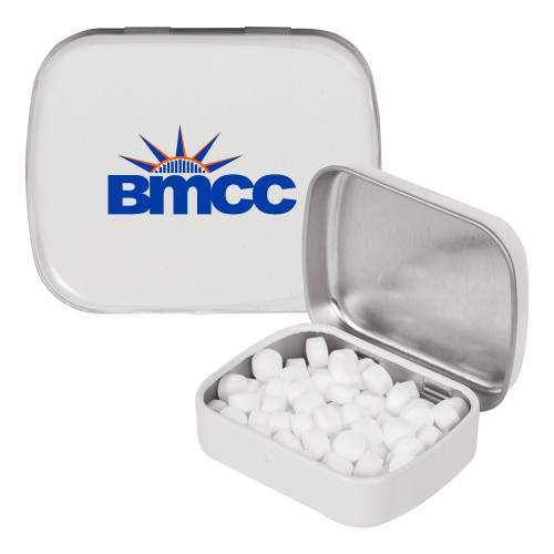 White Rectangular Peppermint Tin-BMCC
