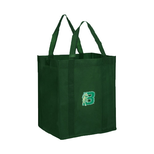Non Woven Dark Green Grocery Tote-Bronoc