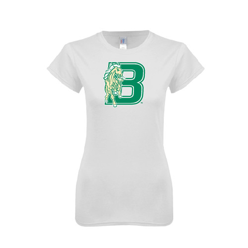Next Level Womens White Boyfriend Tee-Bronoc