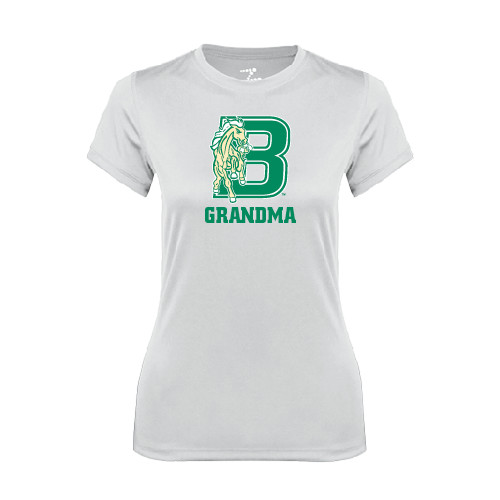 Womens White Performance Tee-Grandma