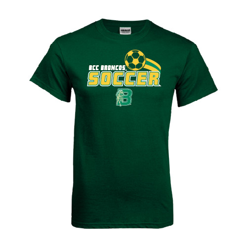 Dark Green T Shirt-Soccer Swoosh